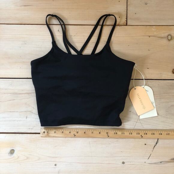Blogilates NWT Women's Strappy Tank Black XS - Picture 3 of 9